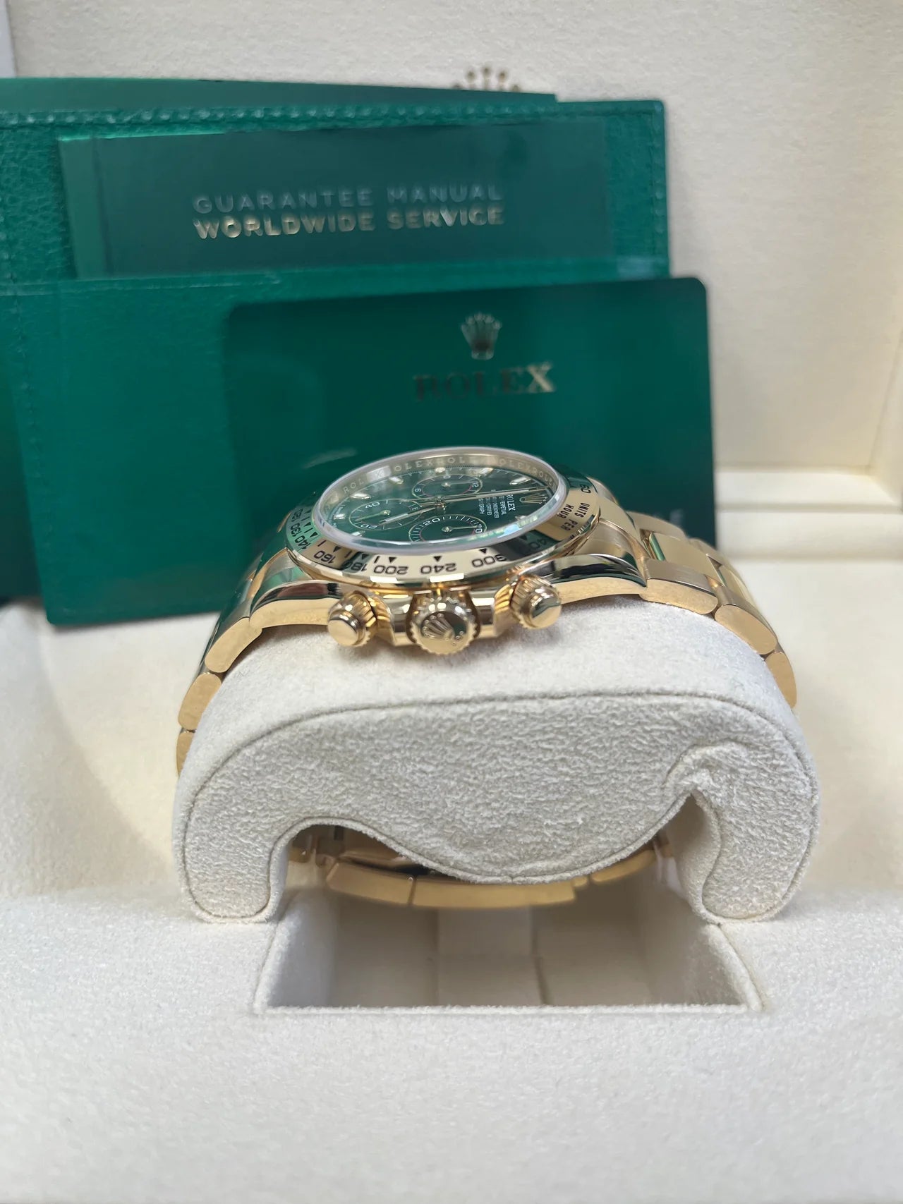Daytona 40mm Oro Giallo Quad Verde