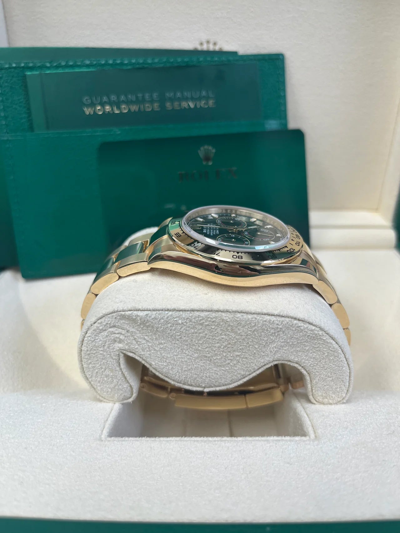 Daytona 40mm Oro Giallo Quad Verde