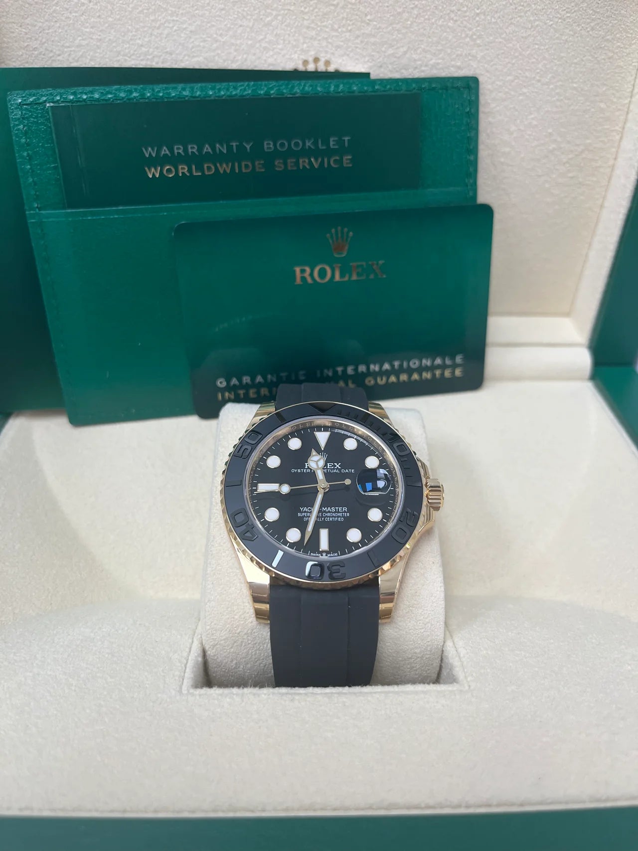 Yatch-master 42 mm Gomma Oro Giallo